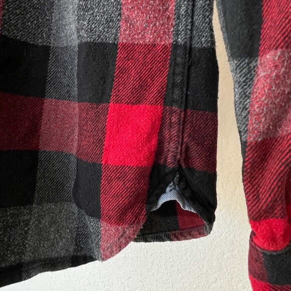 Penfield Flannel Button Down Red Checkered Small - Picture 6 of 9
